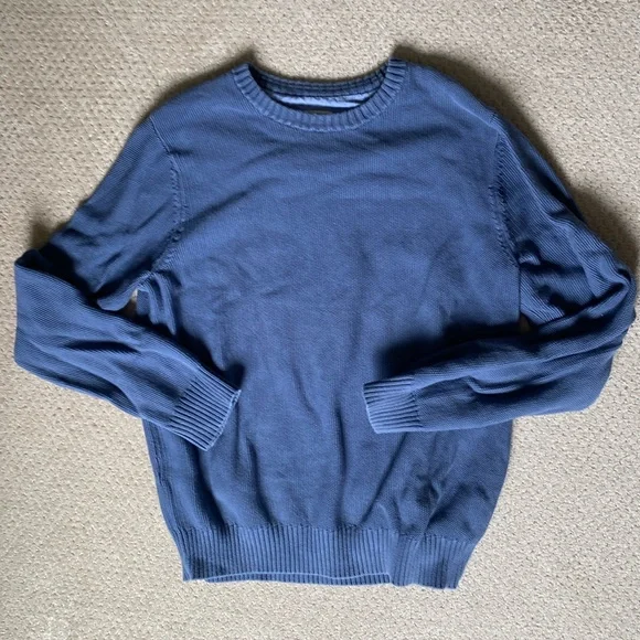 L.L. Bean Sweater, size L, color blue. - Picture 1 of 3